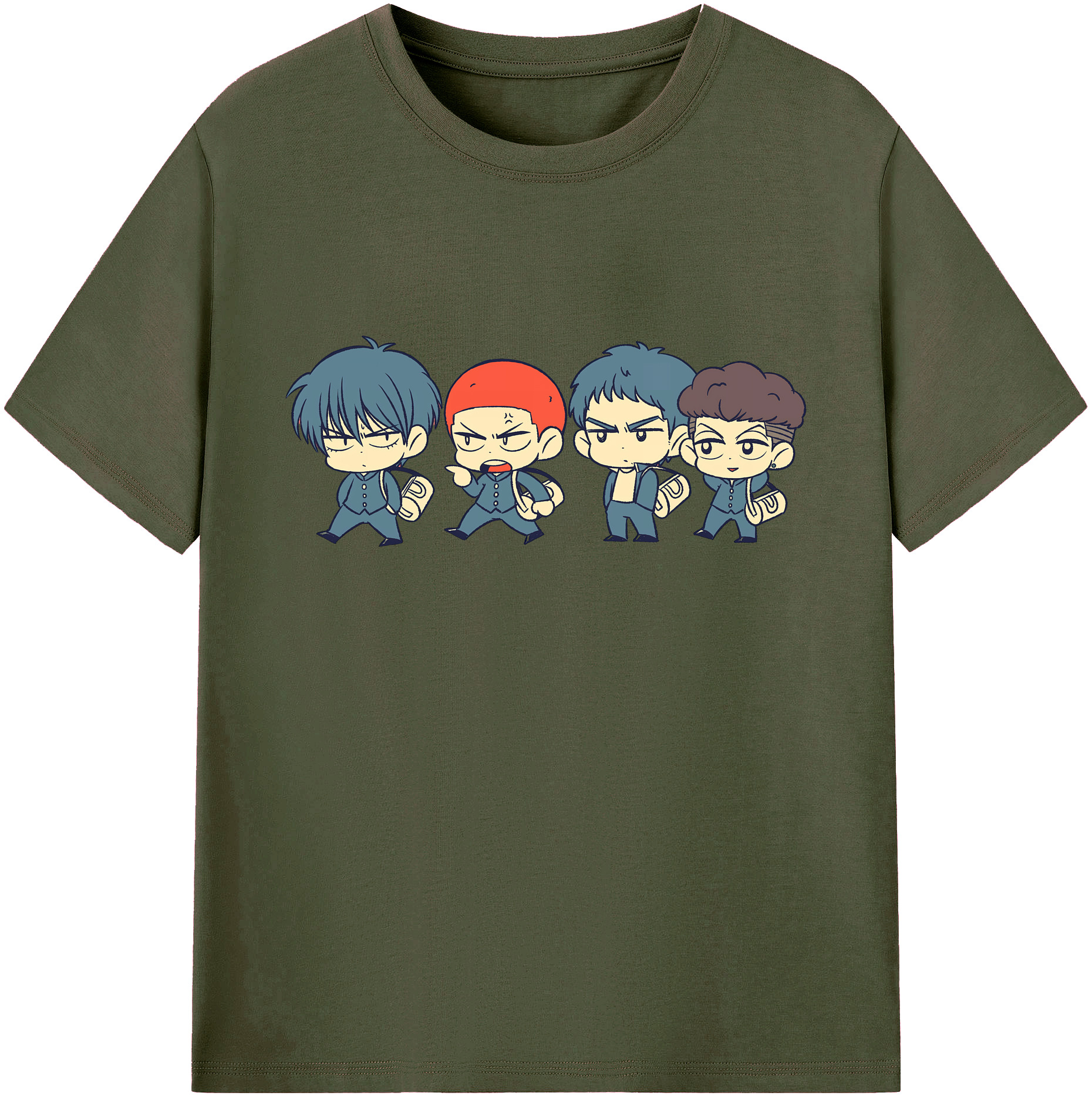 （画像用） SLAM DUNK／スラムダンク 綿100％ メンズ半袖Tシャツ｜肌触りやわらか＆通気性